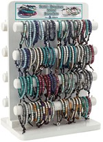 White Washed 2 Sided 216 Piece Bracelet Display (Does Not Include Merchandise)