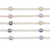 Seed Bead With Smile Beads Anklet (B) Assorted