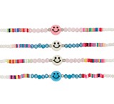 Crystal Bead And Fimo With Smile Face Pendant (A) Assorted