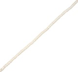 3mm Solid White Fimo Anklet