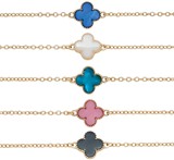 Mallory Cross Pendant On Gold Chain Bracelet Assorted