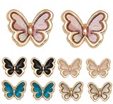 Floating Enamel Butterfly Earrings Assorted