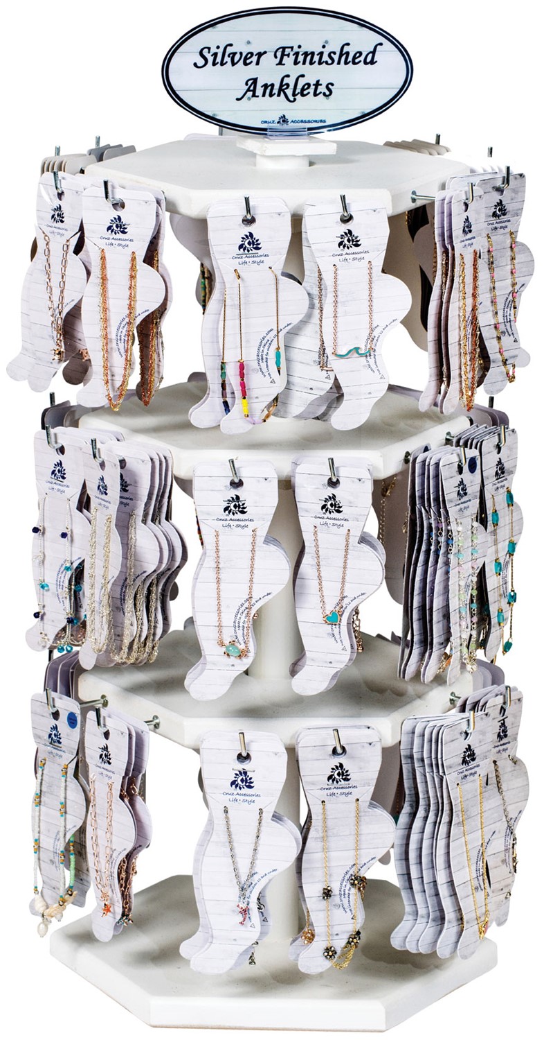 3-Tier Wood Anklet Display (Does Not Include Merchandise) RK0043-3T