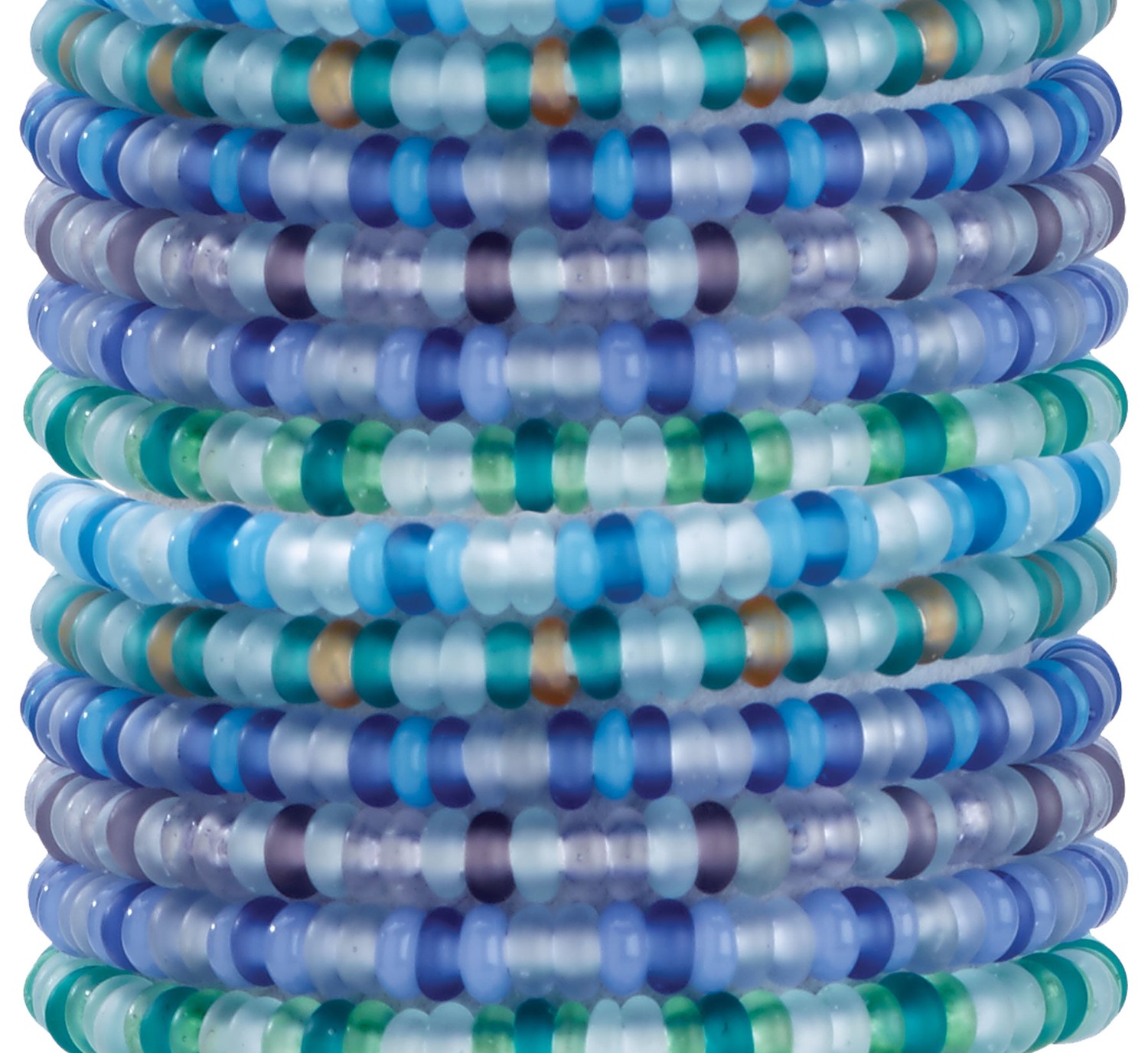 Mini Glass Bead on Natural Cord Slide Knot Bracelet Assorted BR0808