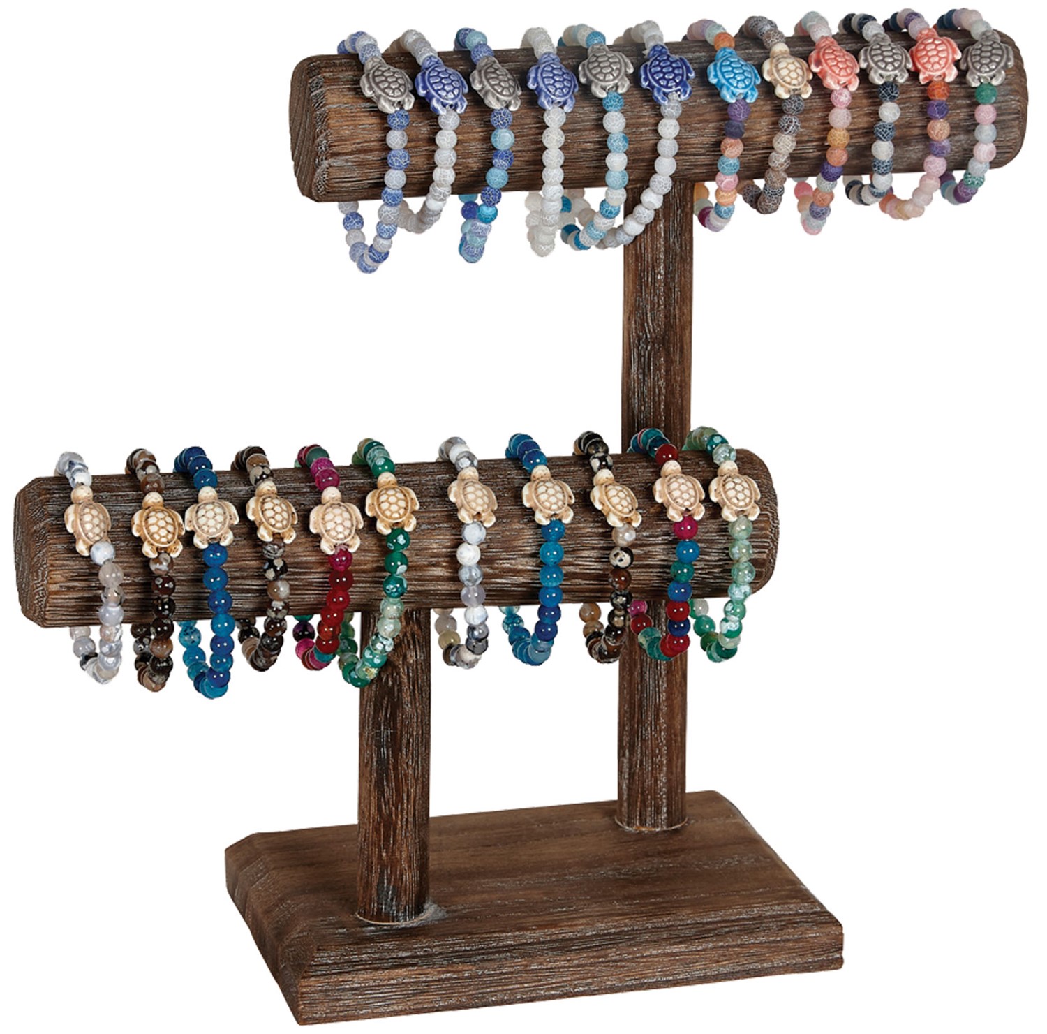 2-Tier Wood Bracelet Display (Does Not Include Merchandise) RK0082-2T