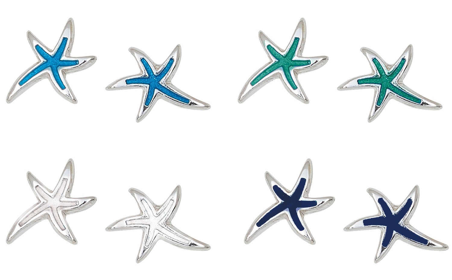 Enamel Starfish Post Earring Assorted ER2045