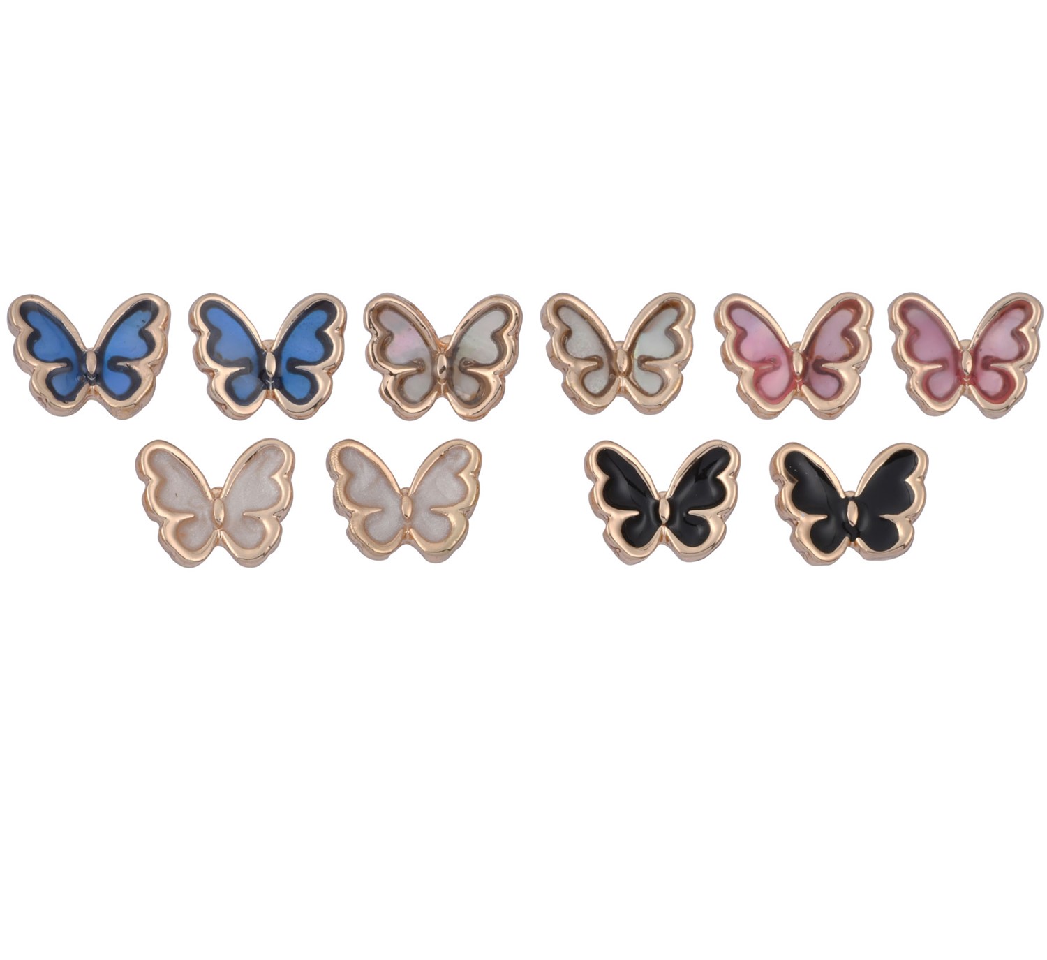 Floating Enamel Butterfly Earrings Assorted ER2057