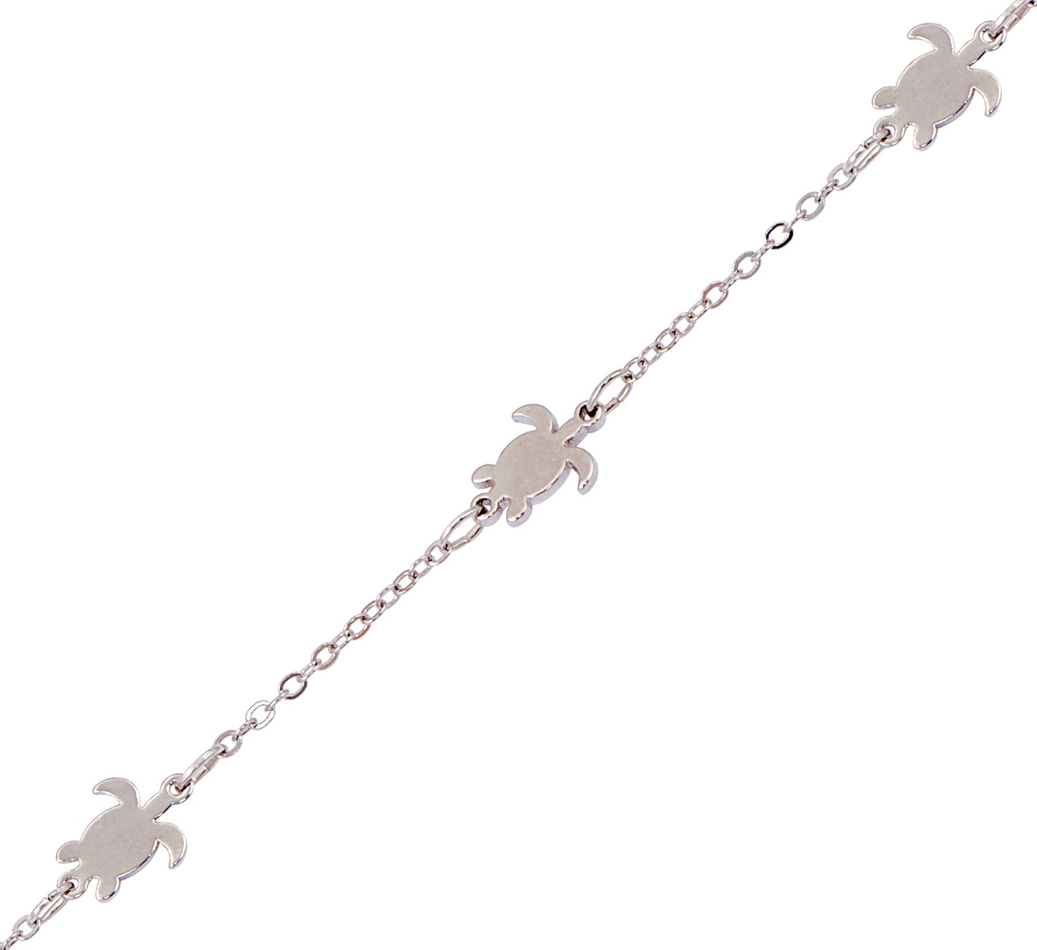5 Sea Turtle Pendants On Chain Anklet AK2423
