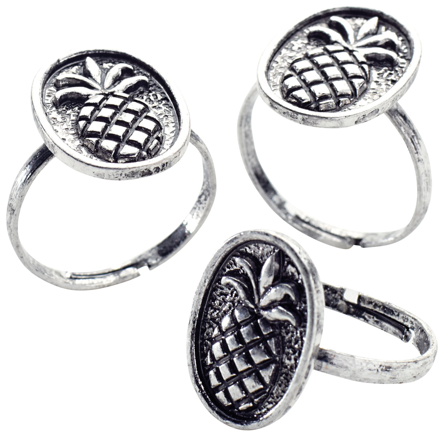 Antiqued Pineapple Ring Adjustable R0120