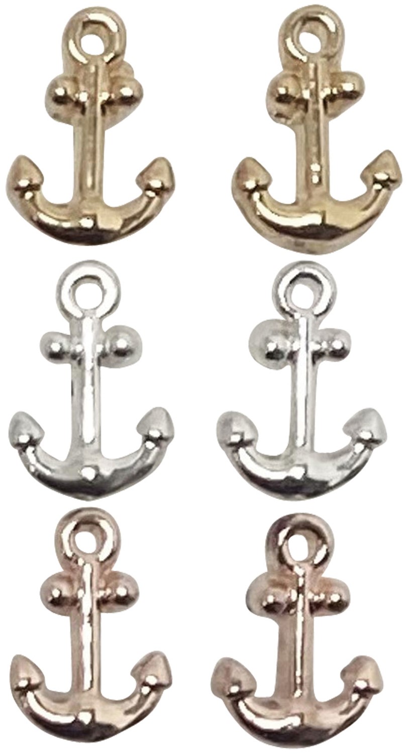 Small Anchor Post Earrings Assorted ER2029