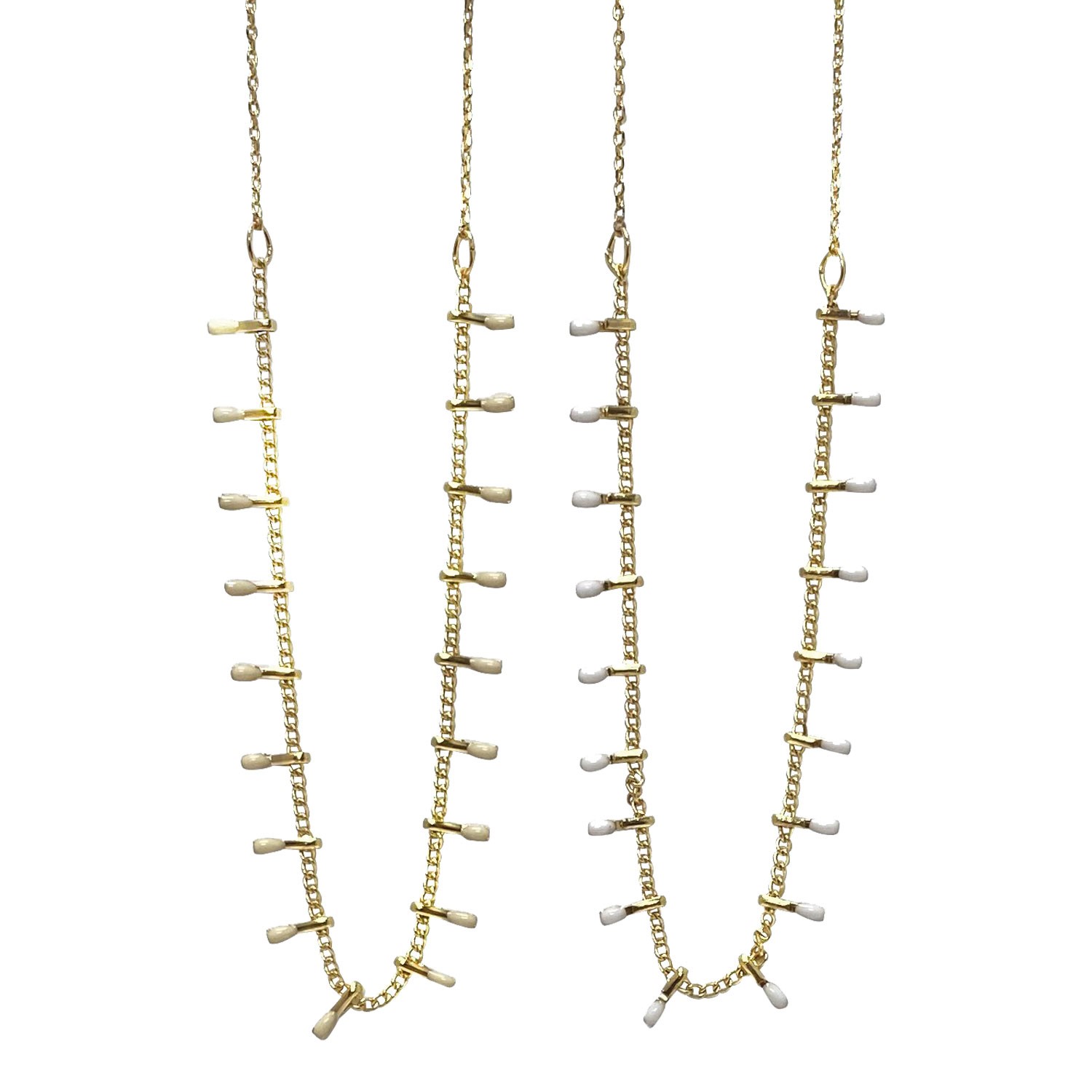 Color Drop Bead Gold Necklace NK2705