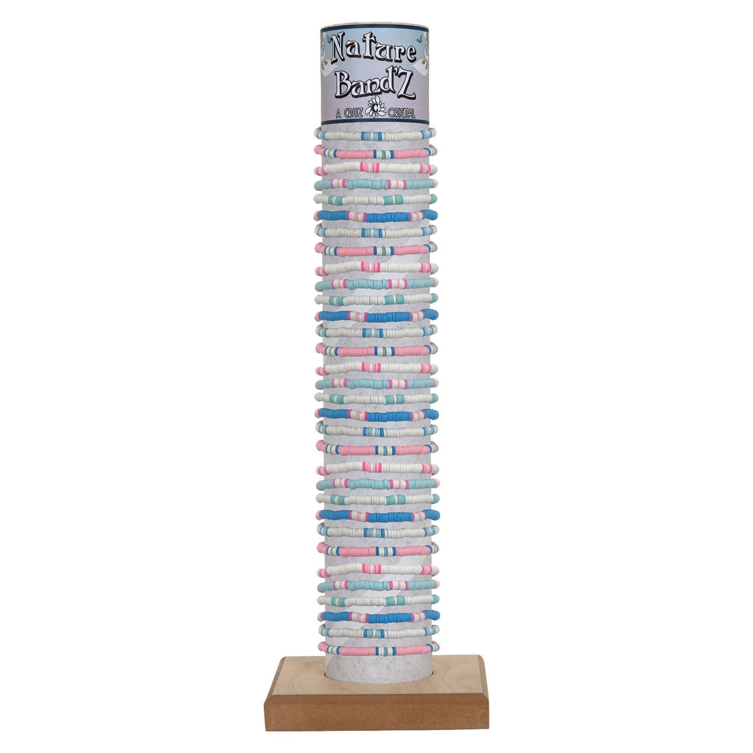 Adjustable Block Pattern Fimo Bracelet with Tube & Base BR1774 - TUBE