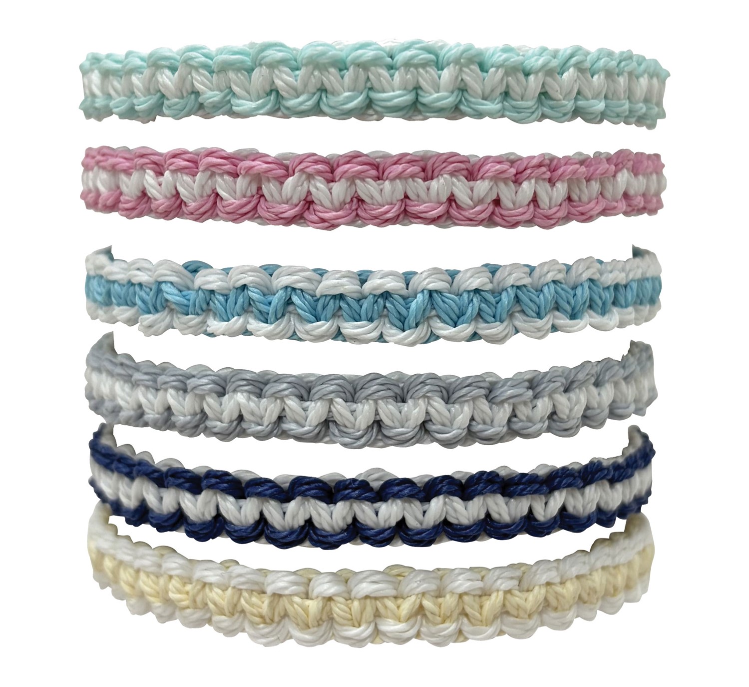 Adjustable Macrame 2 Tone Bracelet BR0974