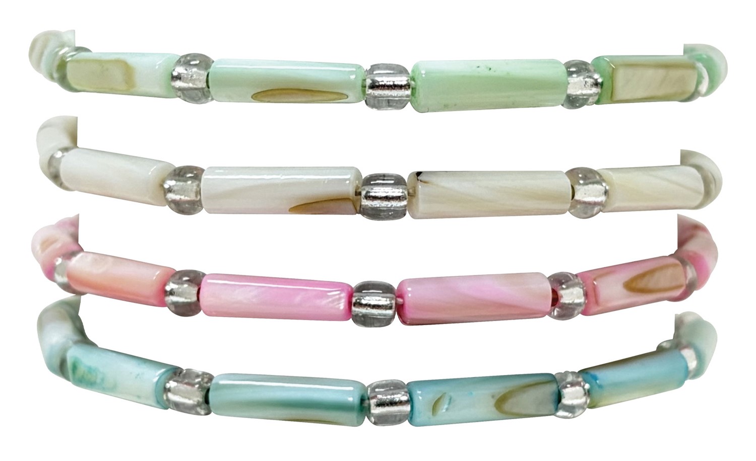 Adjustable Tube and Seed Bead Bracelet BR0977