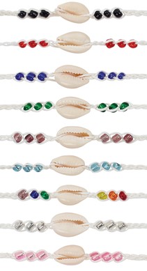 Cowry Shell W/Iridescent Bead Dreamlet Bracelet