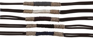 2-Strand Natural Color Hemp Leather Bracelet (A) Assorted