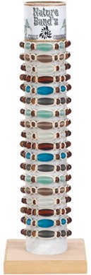Antiqued Ceramic Glass Bead Adjustable Bracelet Assorted With Tube & Base