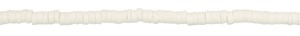 3MM Solid Color Fimo Necklace White