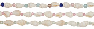Nassau Shell With Color Bead Anklet Assorted