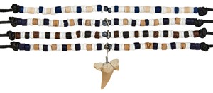 Coco Shell Adjustable Shark Tooth Necklace