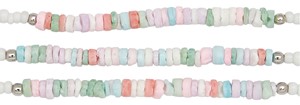 Dyed Shell Station Seed Bead Necklace Assorted
