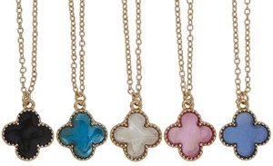 Clover Pendant Necklace Assorted