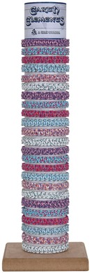 Paracord Adjustable Slide-Knot Bracelet (A) Assorted With Tube & Base