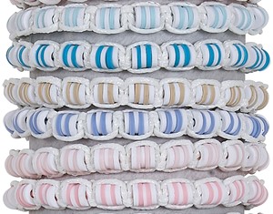 6MM Fimo Disc And Cord Adjustable Slide Knot Bracelet (A) Assorted