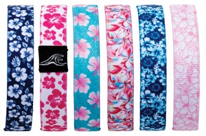 Hibiscus Print Stretch Bracelet/Hair Band Assorted