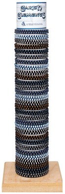 Leather With Twist Weave Pattern Slide-Knot Adj Bracelet Assorted W/Tube & Base