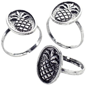 Antiqued Pineapple Ring Adjustable