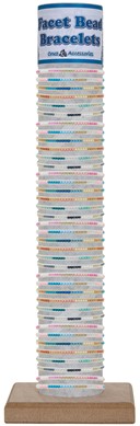 1MM Seed Bead & Cord Adjustable Slide Knot Bracelets Assorted With Tube & Base