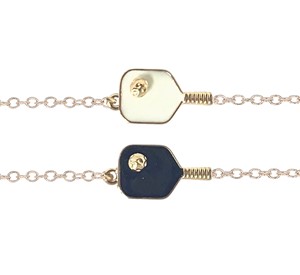 Enamel Pickle Ball Pendant Bracelet Assorted