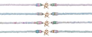 Dyed Litob starfish Pendant Assorted Anklet
