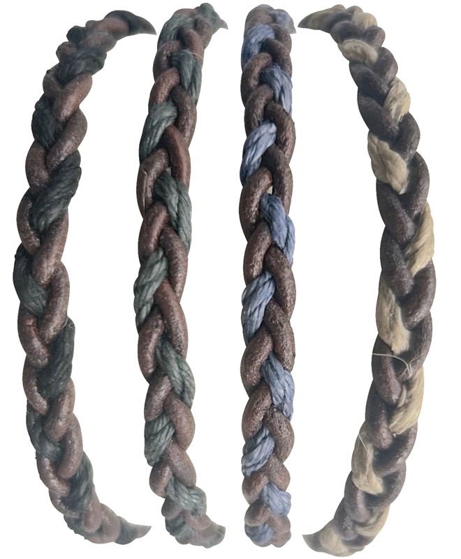 Adjustable Cord & Leather Twist Bracelet ZBR0341