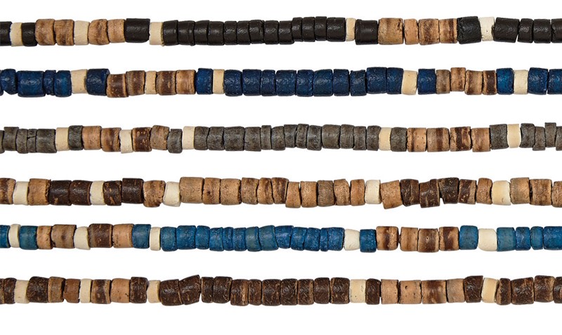 Coco bead Necklace with tiger coco pattern NK5919