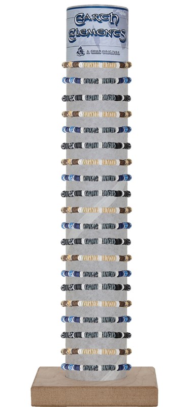 Coco with Dyed Litob Fimo Adjustable Bracelet with Tube and Base ZBR5896-TUBE