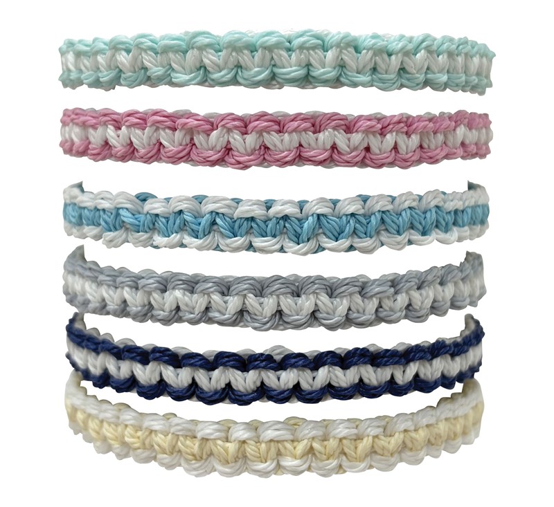 Adjustable Macrame 2 Tone Bracelet BR0974