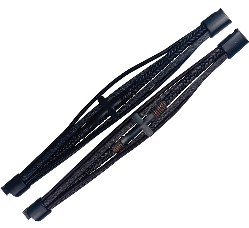 Magnetic Clasp 4 Strand with Cross Pendant Bracelet ZBR0453
