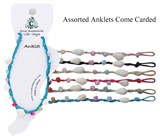 Color Cord W/Multi Bead Anklet Assorted