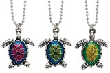 Enamel Turtle Silver Finished Ball Chain Necklace Assorted