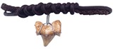 Braided Knot w/Shark Tooth Leather Bracelet