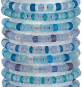 Solid Colors Glass Bead Slide Knot Bracelet Assorted