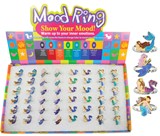 Adjustable Mermaid Mood Rings Assorted (48 Rings Pre-Packed in Box)