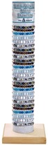 6MM Stone Bead Adjustable Slide-Knot Bracelet (A) Assorted With Tube & Base