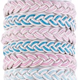 Color Cotton Cord Adjustable Slide-Knot Bracelet Assorted
