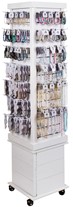 White Slat Regular Sized Floor Display (Does Not Include Merchandise)