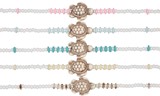 Howlite Turtle With Seed Bead Assorted Anklet