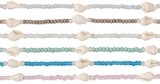 5-Nassau Shell And Seed Bead Anklet Assorted