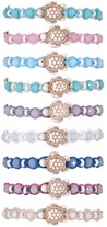 Howlite Sea Turtle With Glass Bead Adjustable Slide-Knot Bracelet Assorted